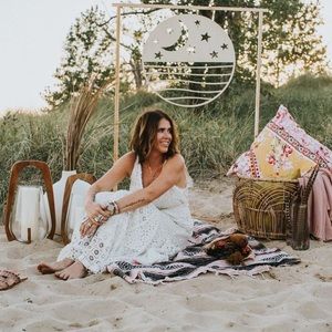 Free People Yesenia Long Dress White, like new